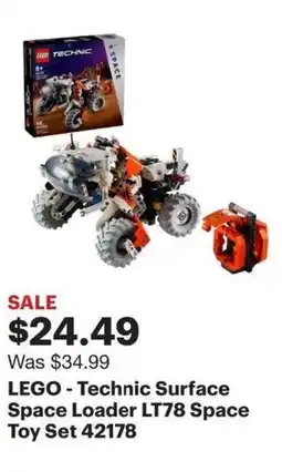 Best Buy LEGO - Technic Surface Space Loader LT78 Space Toy Set offer