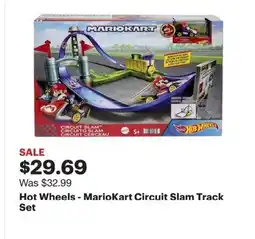 Best Buy Hot Wheels - MarioKart Circuit Slam Track Set offer