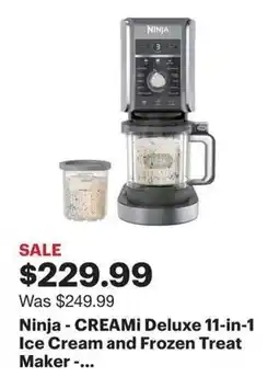 Best Buy Ninja - CREAMi Deluxe 11-in-1 Ice Cream and Frozen Treat Maker offer