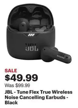 Best Buy JBL - Tune Flex True Wireless Noise Cancelling Earbuds - Black offer