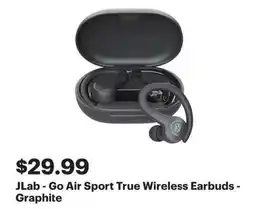 Best Buy JLab - Go Air Sport True Wireless Earbuds - Graphite offer