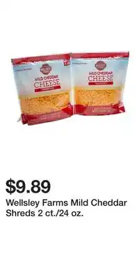 BJ’s Wellsley Farms Mild Cheddar Shreds 2 ct./24 oz offer