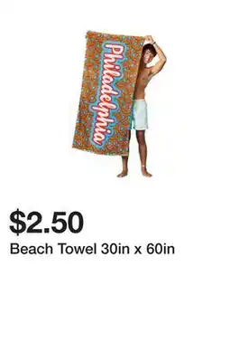 Five Below Beach Towel 30in x 60in offer