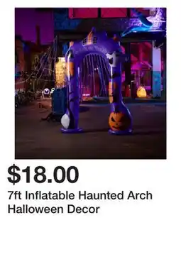Five Below 7ft Inflatable Haunted Arch Halloween Decor offer