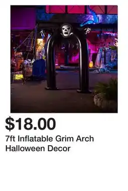 Five Below 7ft Inflatable Grim Arch Halloween Decor offer