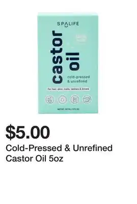 Five Below Cold-Pressed & Unrefined Castor Oil 5oz offer