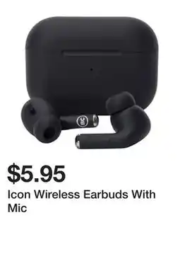 Five Below Icon Wireless Earbuds With Mic offer