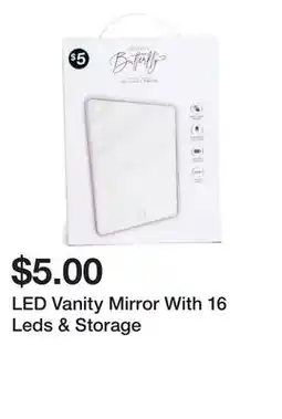 Five Below LED Vanity Mirror With 16 Leds & Storage offer