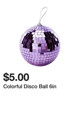 Five Below Colorful Disco Ball 6in offer