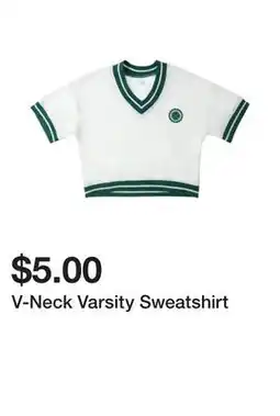 Five Below V-Neck Varsity Sweatshirt offer