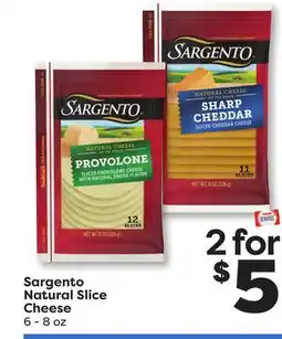 Weis Markets Sargento Natural Slice Cheese offer