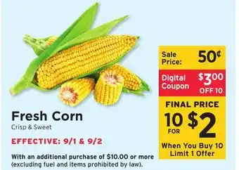 ShopRite Fresh Corn offer