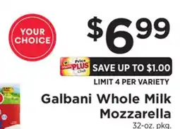 ShopRite Whole Milk Mozzarella offer