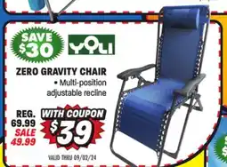 Big 5 Yoli Zero Gravity Chair offer