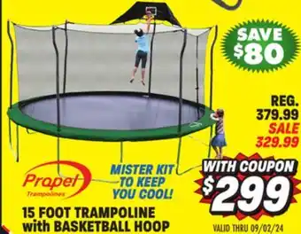 Big 5 Propel 15' Trampoline with Basketball Hoop offer