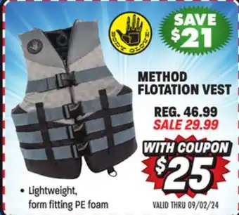 Big 5 Body Glove Method Flotation Vest offer