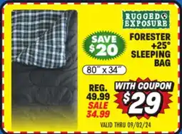Big 5 Rugged Exposure Forester +25° Sleeping Bag offer
