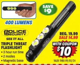 Big 5 Police Security Triple Threat Flashlight offer