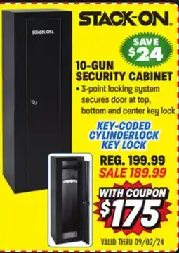 Big 5 Stack-On 10 Gun Security Cabinet offer