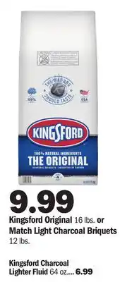 Meijer Kingsford Original 16 lbs. or Match Light Charcoal Briquets 12 lbs offer