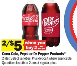 Meijer Coca-Cola, Pepsi or Dr Pepper Products offer