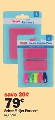 Meijer Select Meijer Erasers offer
