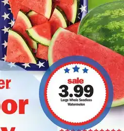 Meijer Large Whole Seedless Watermelon offer