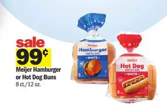 Meijer Meijer Hamburger or Hot Dog Buns offer