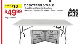 Dunham's Sports 6' CENTERFOLD TABLE offer