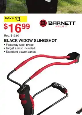 Dunham's Sports BARNETT BLACK WIDOW SLINGSHOT offer