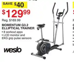Dunham's Sports MOMENTUM G3.2 ELLIPTICAL TRAINER offer
