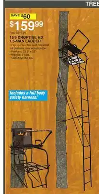 Dunham's Sports MUDDY 18' 6 DROPTINE HD 1.5-MAN LADDER offer