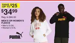 Dunham's Sports PUMA MEN'S OR WOMEN'S FLEECE offer