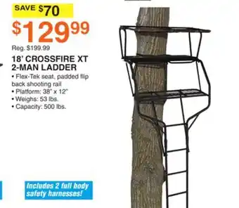 Dunham's Sports 18' CROSSFIRE XT 2-MAN LADDER offer