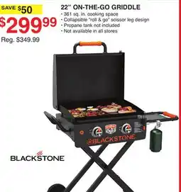 Dunham's Sports BLACKSTONE 22 ON-THE-GO GRIDDLE offer