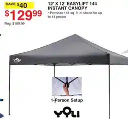 Dunham's Sports YQLI 12' X 12' EASYLIFT 144 INSTANT CANOPY offer