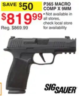 Dunham's Sports SIG SAUER P365 MACRO COMP X 9MM offer