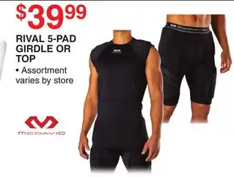 Dunham's Sports MCDAVID RIVAL 5-PAD GIRDLE OR TOP offer