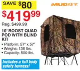Dunham's Sports MUDDY 10' ROOST QUAD POD WITH BLIND KIT offer