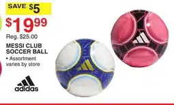 Dunham's Sports ADIDAS MESSI CLUB SOCCER BALL offer