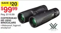 Dunham's Sports COPPERHEAD HD 10X42 BINOCULARS offer