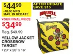 Dunham's Sports YELLOW JACKET CROSSBOW TARGET offer
