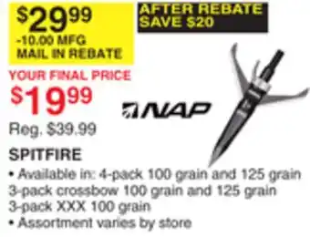 Dunham's Sports NAP SPITFIRE offer