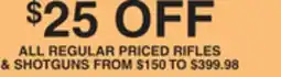 Dunham's Sports ALL REGULAR PRICED RIFLES & SHOTGUNS offer