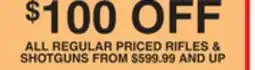 Dunham's Sports ALL REGULAR PRICED RIFLES & SHOTGUNS offer