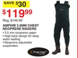 Dunham's Sports AMPHIB 3.5MM CHEST NEOPRENE WADERS offer