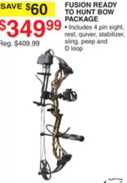 Dunham's Sports FUSION READY TO HUNT BOW PACKAGE offer