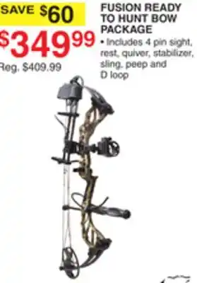 Dunham's Sports FUSION READY TO HUNT BOW PACKAGE offer