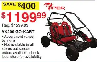Dunham's Sports VK200 GO-KART offer