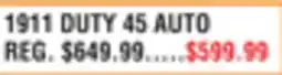 Dunham's Sports TISAS 1911 DUTY 45 AUTO offer
